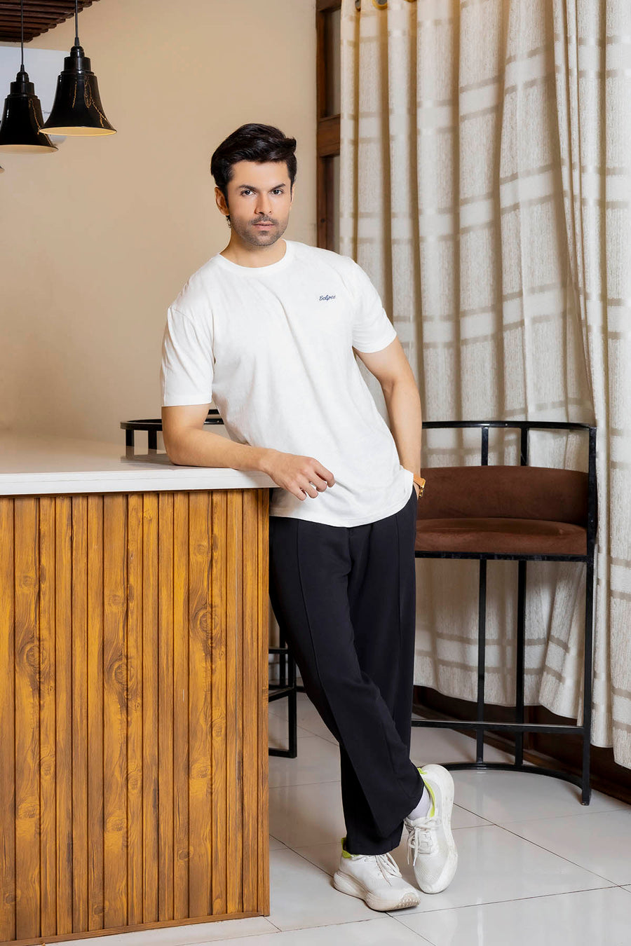 Slim Fit Essential Crew Tee | MEN | EGG WHITE