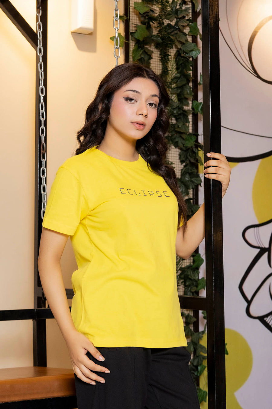 Slim Fit Essential Crew Tee | WOMEN | YELLOW