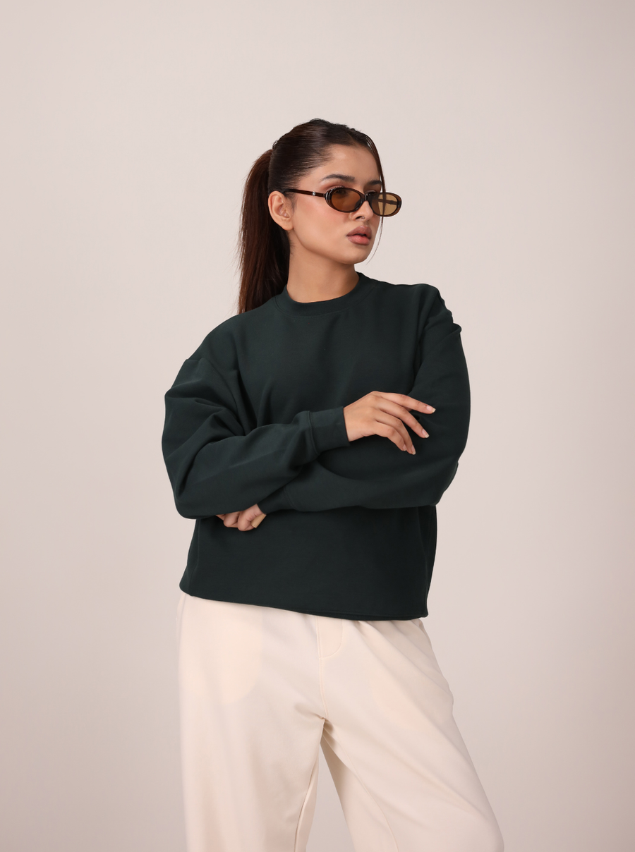 Scuba Plain Sweatshirt - Women