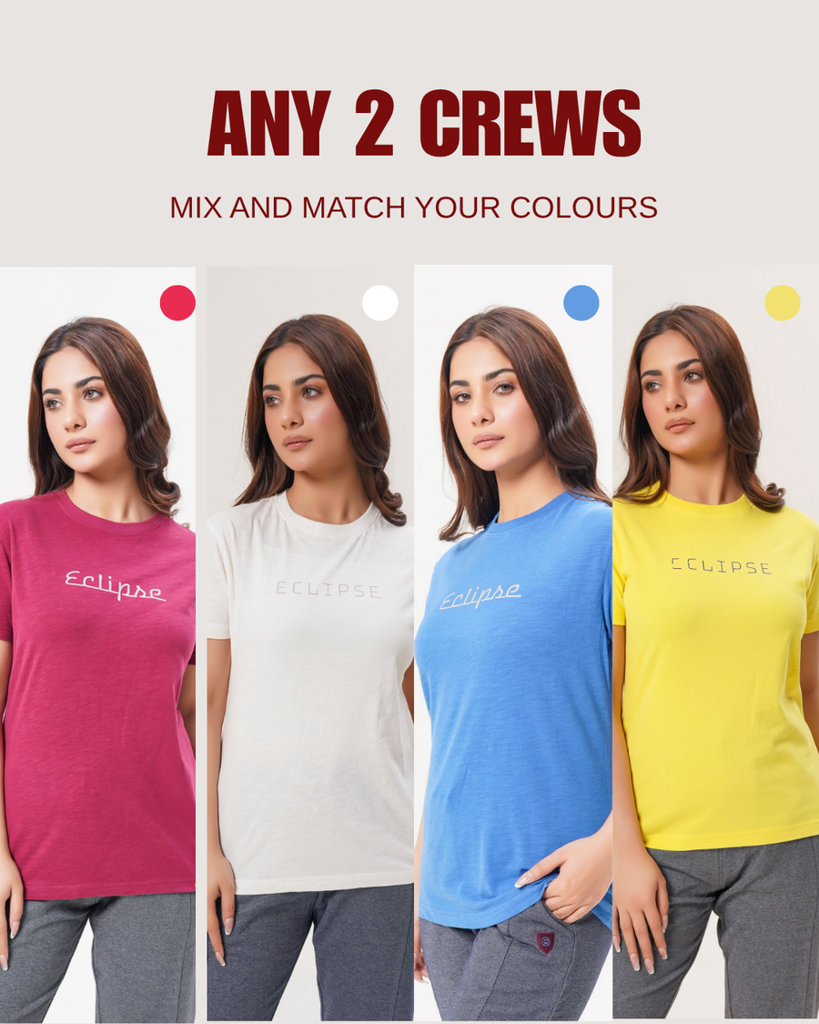 Eclipse Women Bundle 1 Edit — Crew Duo 2 Shirts for 1899